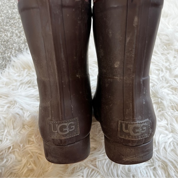 Ugg | Dark Mauve Patterned Rainboots - Picture 10 of 11